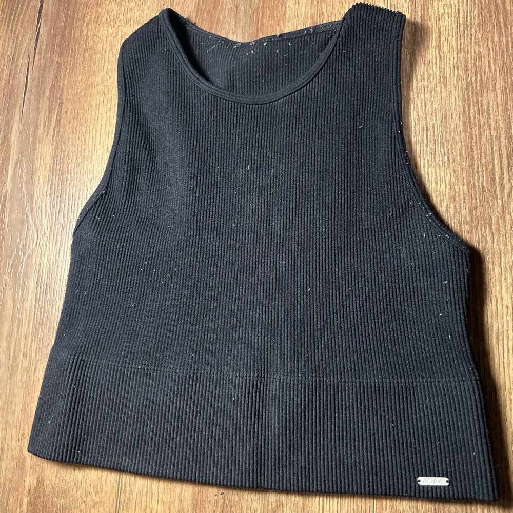 Black crop top